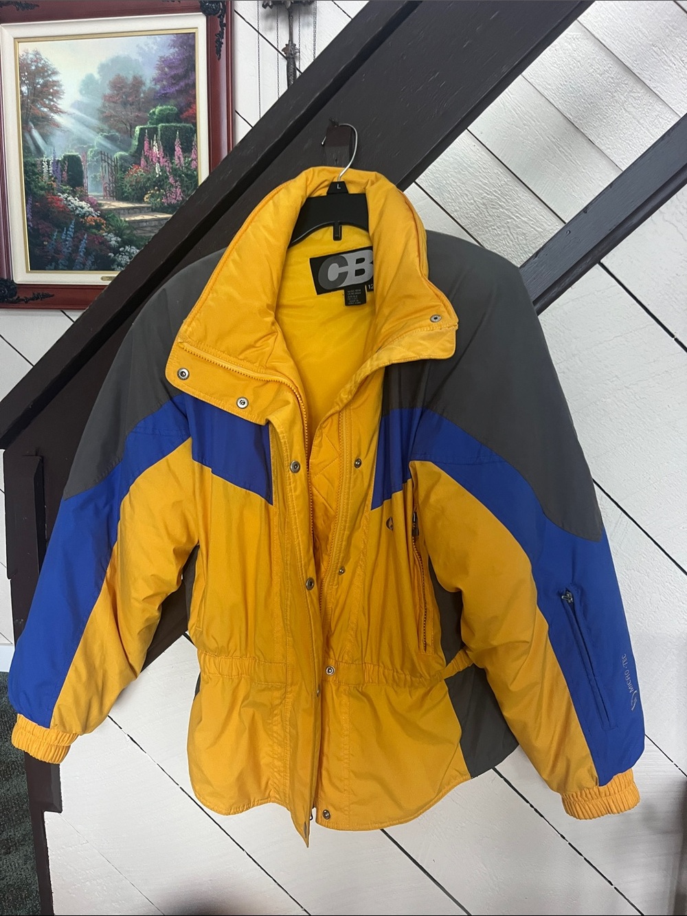 CB Sports Women's Yellow & Blue Insulated Ski Jacket